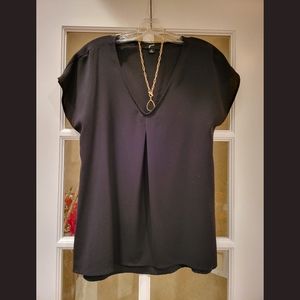 Black Flattering Fit Blouse accessories not included